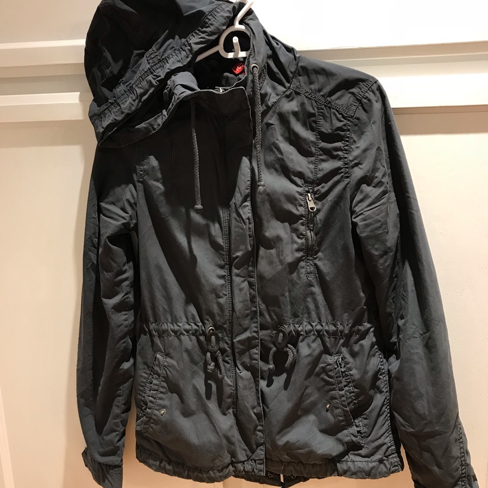 H&M Navy Rain jacket - lightly used